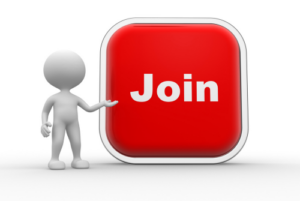 'Join' button with animation person pointing to it.