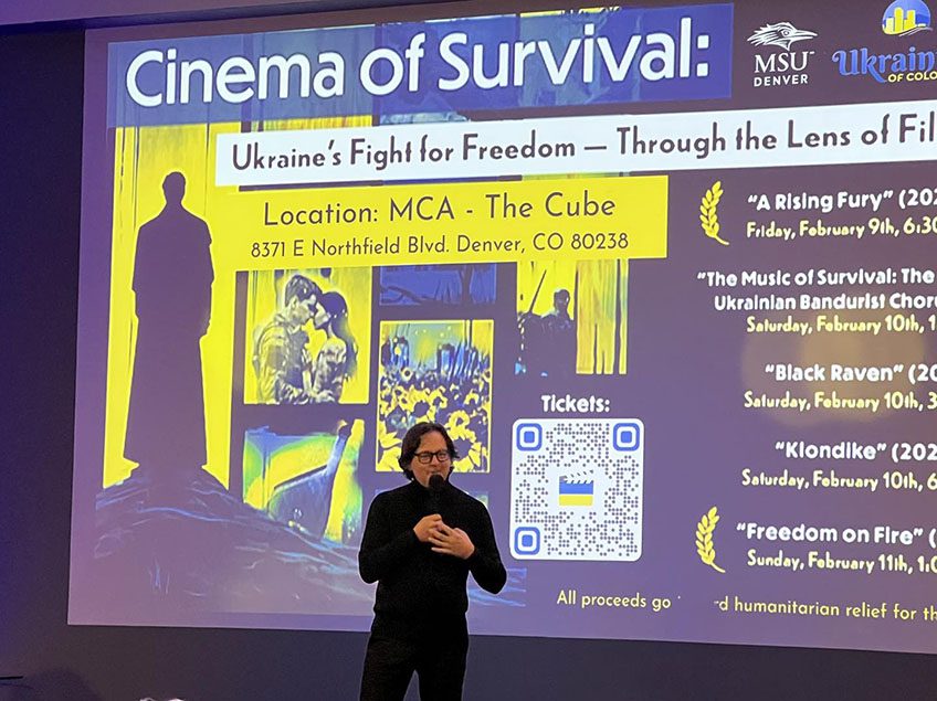 Dr. Vincent Piturro, professor of film and media studies at Cinema of Survival: Ukrainian Film Festival