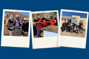 Photo collage of Roadrunners participating in Cesar Chavez Day of Service