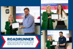 Roadrunner shoutout winners