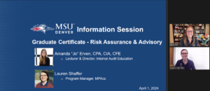 info session - grad cert in risk assurance & advisory banner image