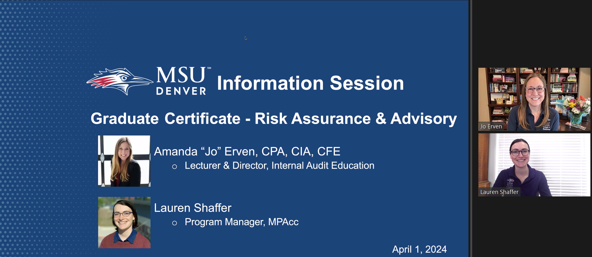 info session - grad cert in risk assurance & advisory banner image