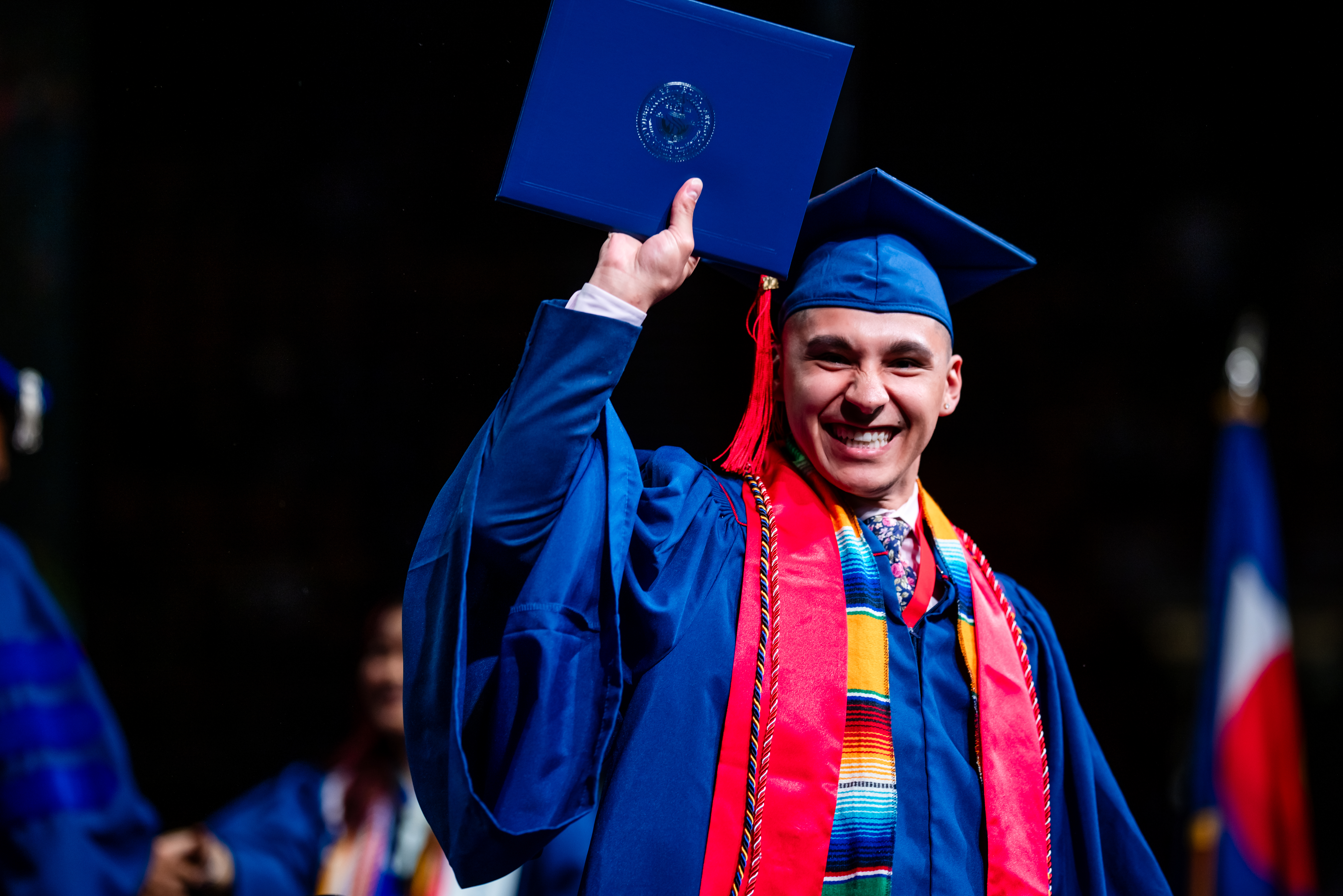 CACED student during the Morning Ceremony.