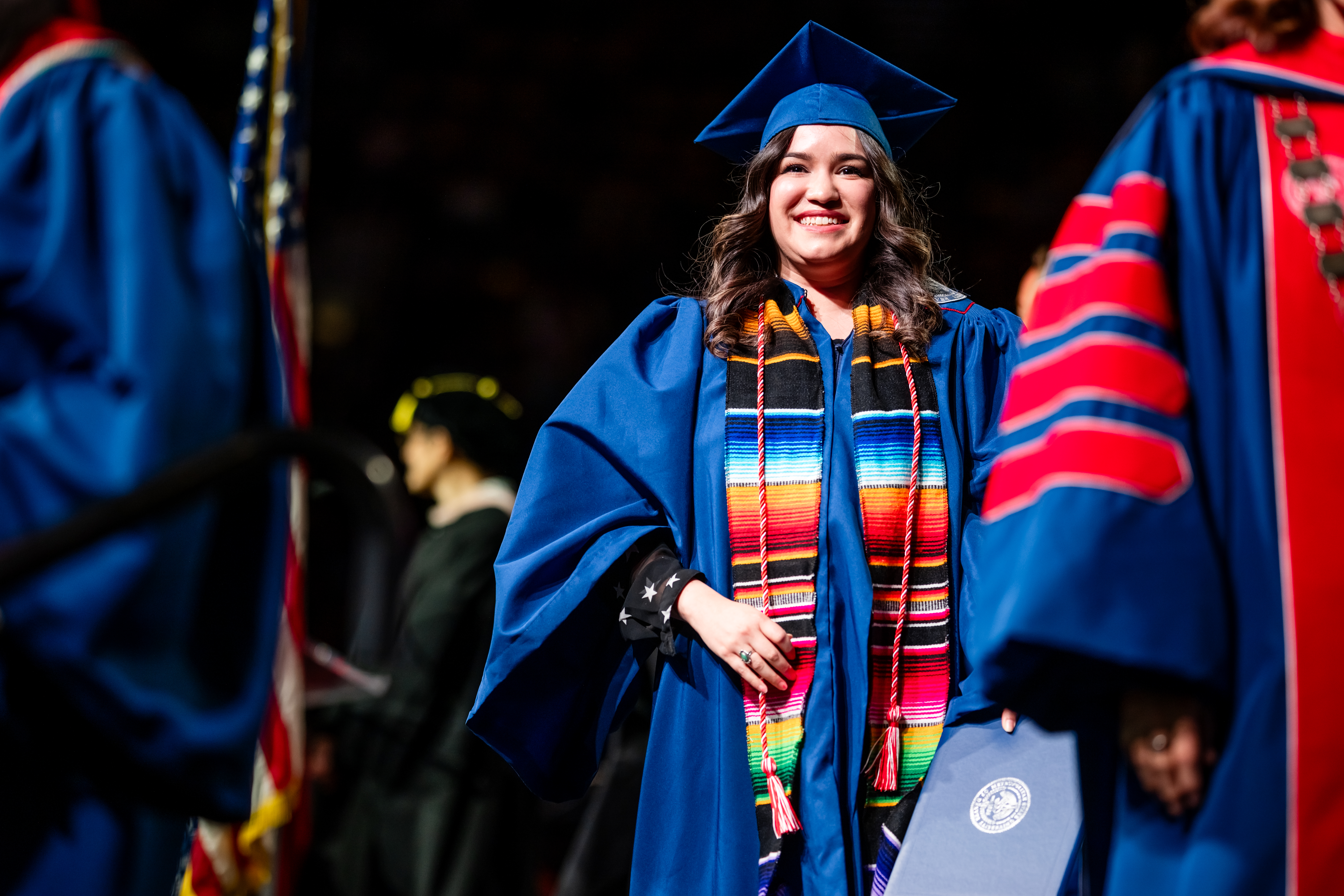 CACED student during the Morning Ceremony.