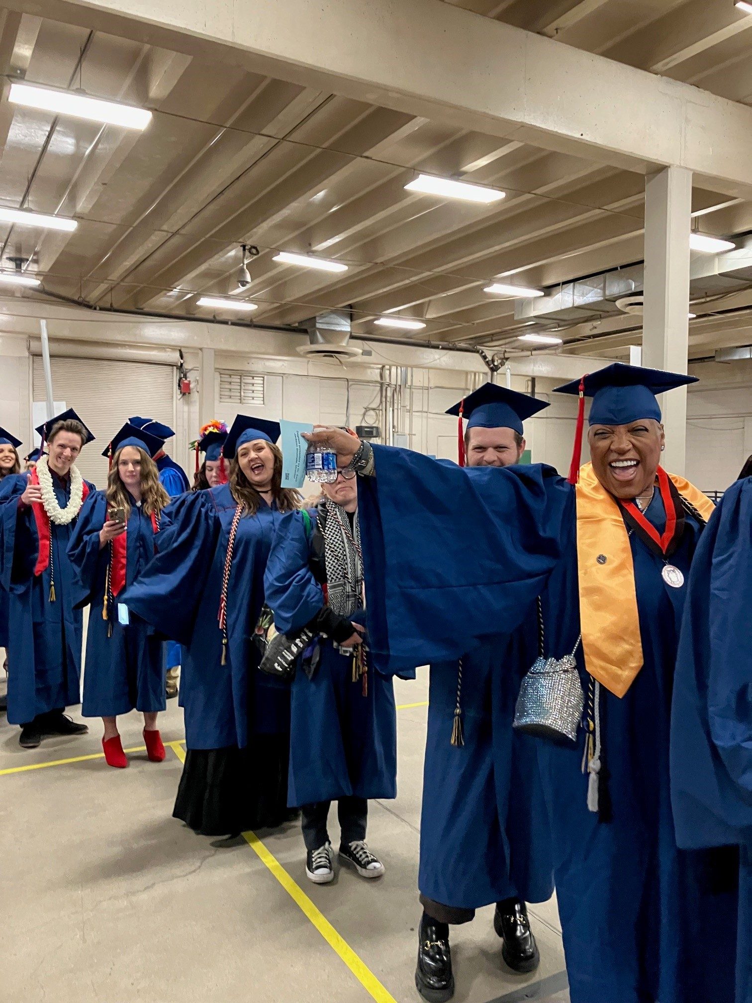 IDP students at commencement