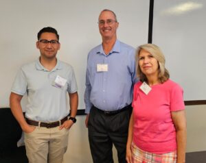 COCPA Educator's Conference - June 2024 - MPAcc alum Luis Paredes (panelist) with faculty Jim Murphy and Angela Busila