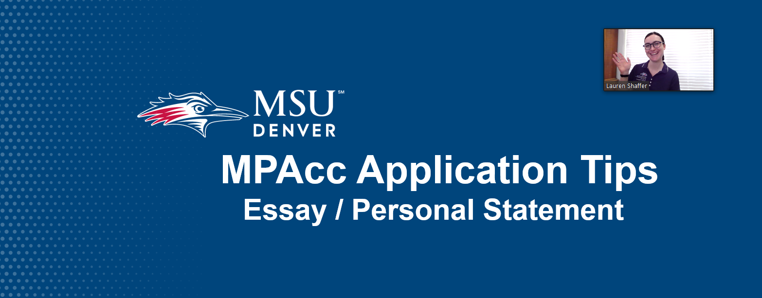 intro slide from mpacc app essay tips virtual session (July 2024) and zoom window of presenter