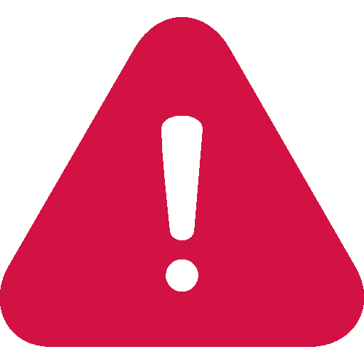 Red exclamation triangle icon
