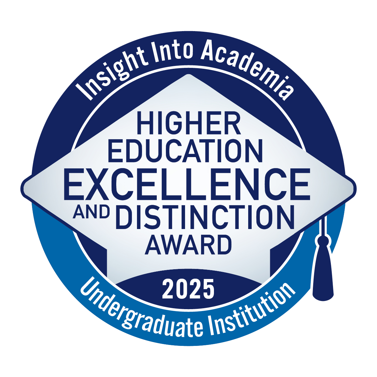 Logo that reads High education in excellence in diversity aware 2023. Insight into diversity two time recipient