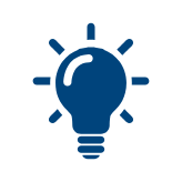 icon image of a lightbulb lighting up