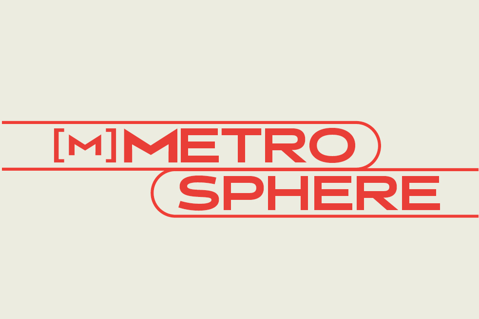 This image is the logo for Metrosphere, MSU Denver's art and literary magazine.