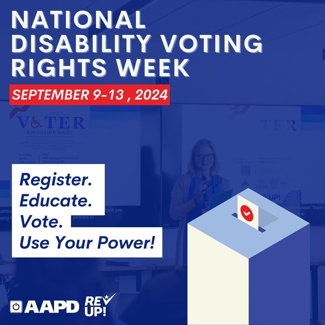 National Disability Voting Rights Week Flyer
