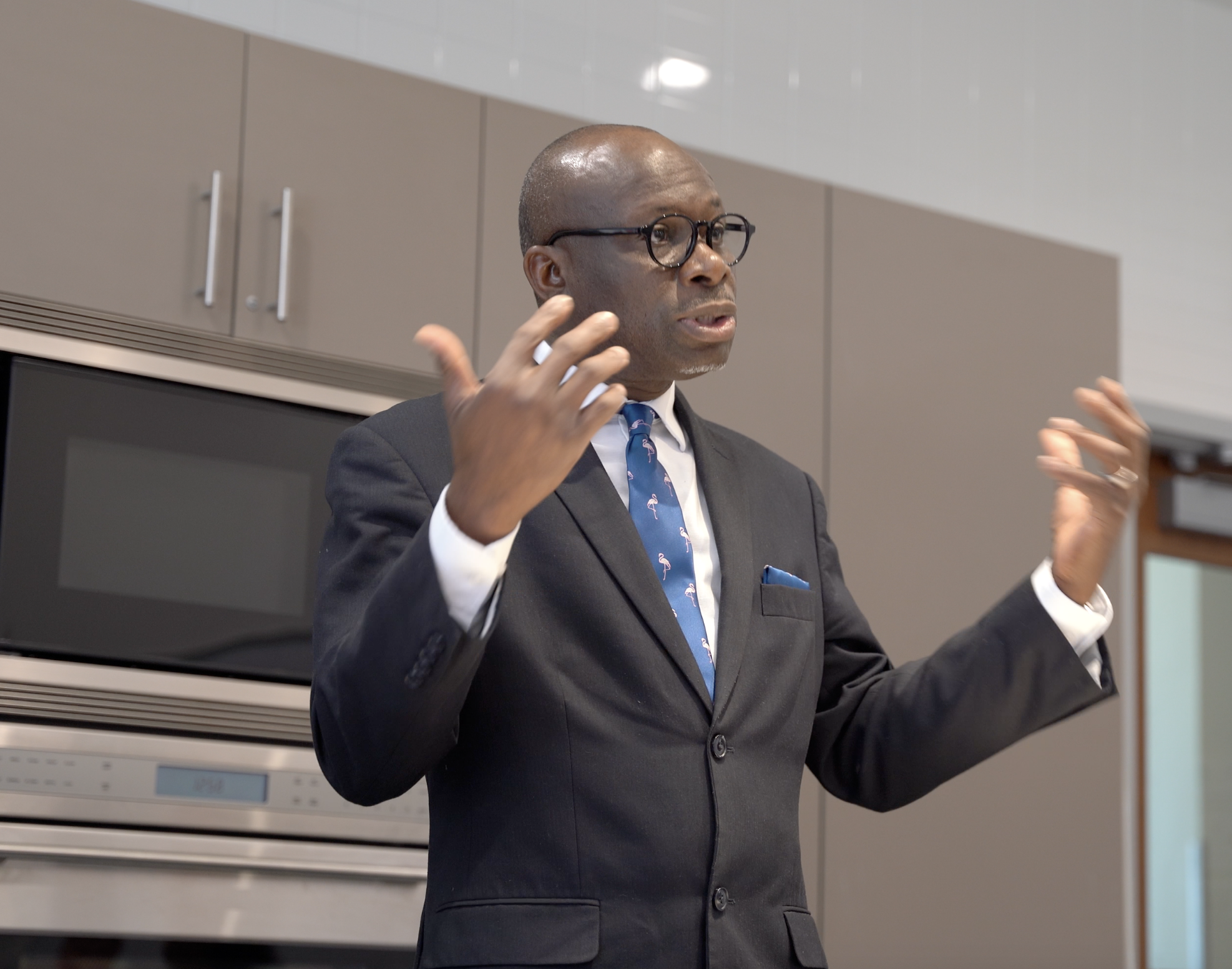 professor lecturing