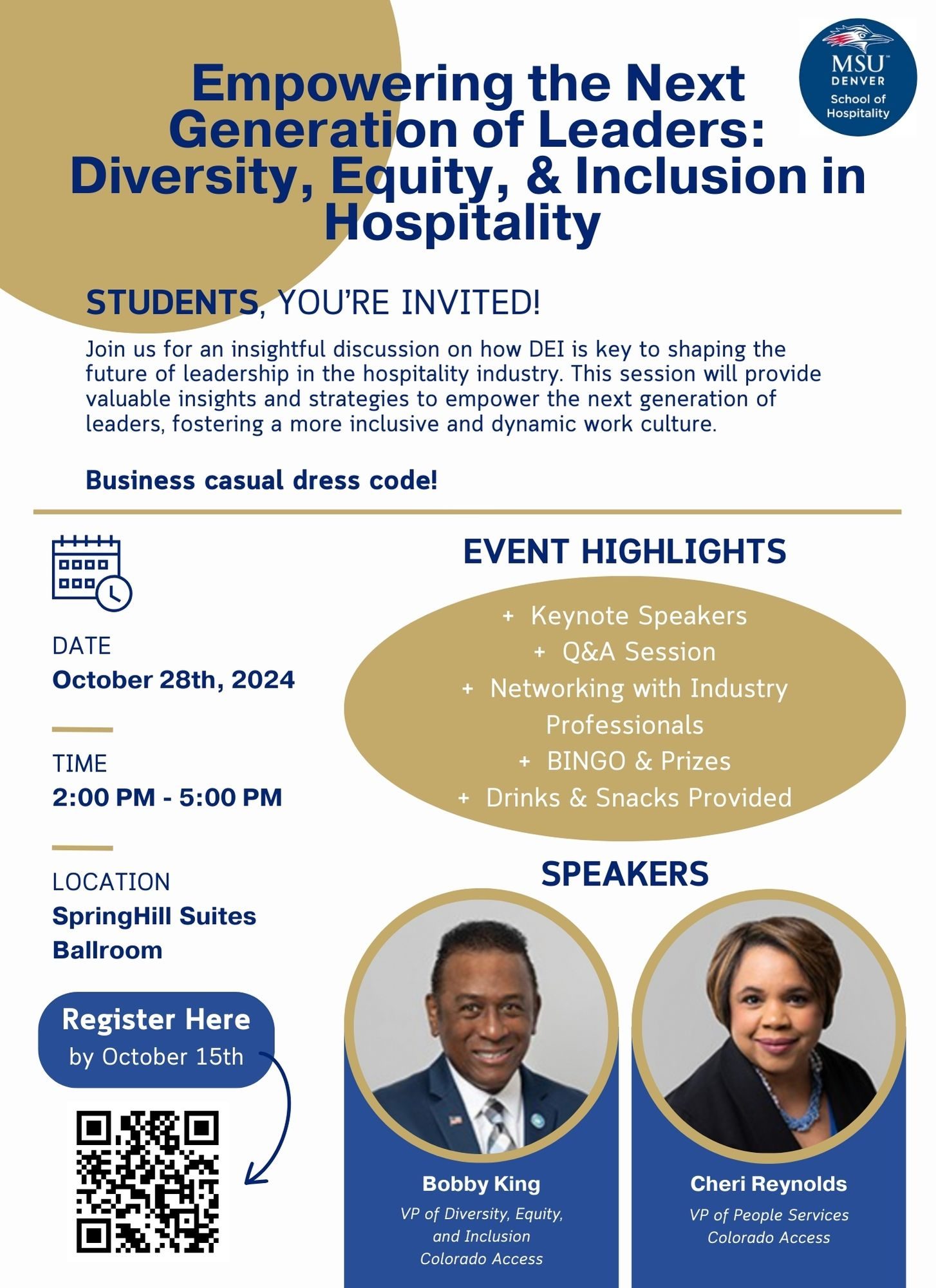 dei event flyer