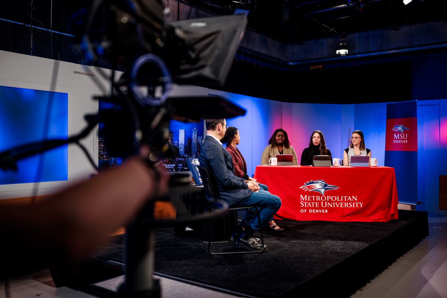 MSU Denver media students discuss SCOTUS decisions with Attorney General at the Auraria Media Center.