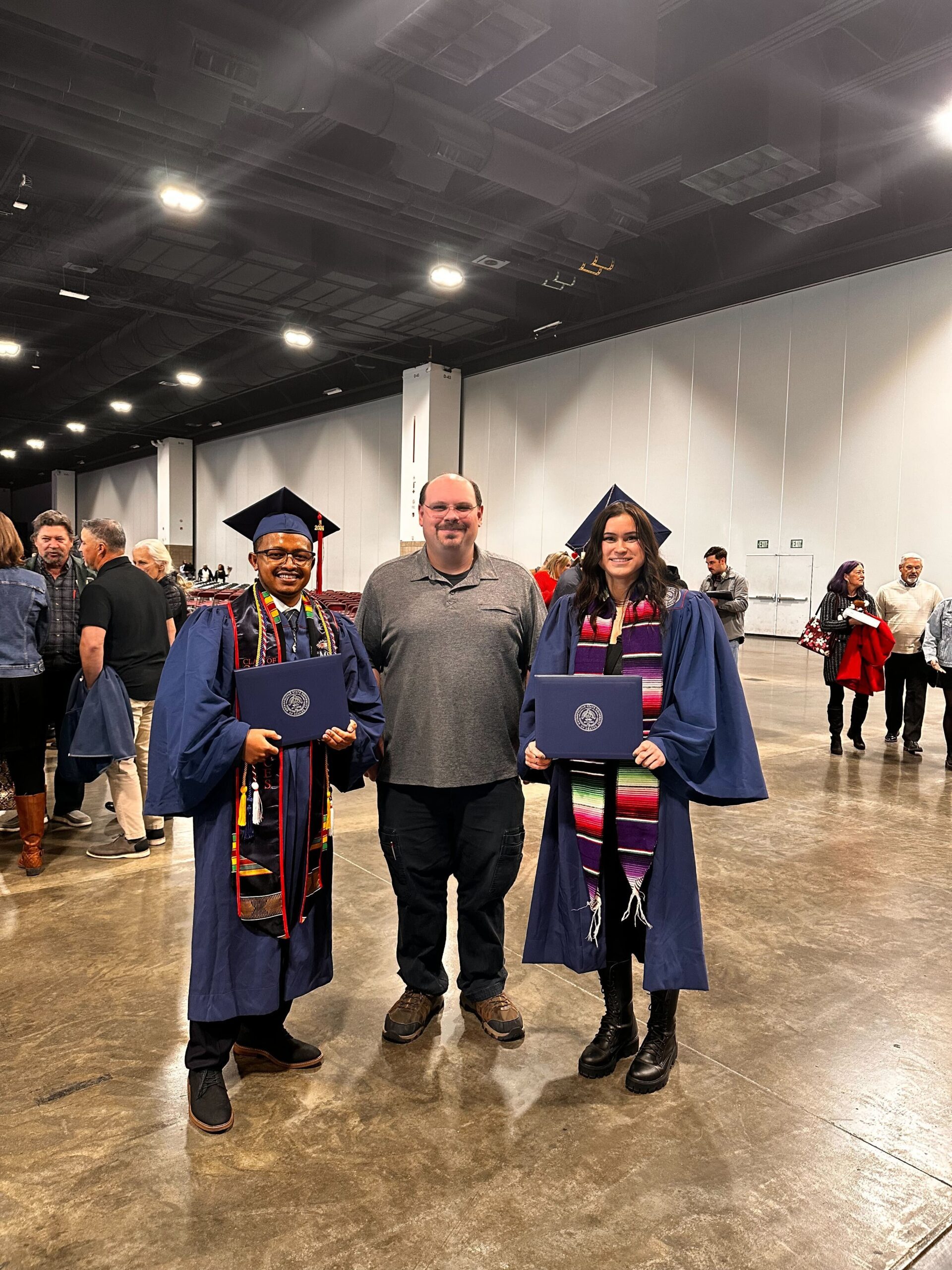 CS graduates and Dr. Dan