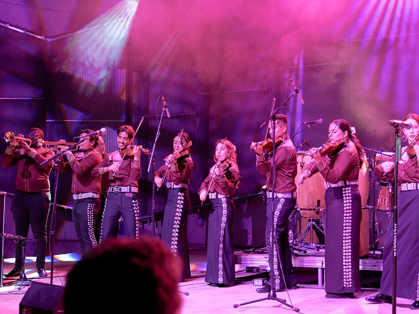 Mariachi Estelares performing on stage