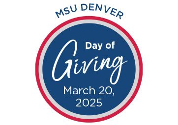 MSU Denver Day of Giving logo, March 20, 2025