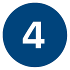 a blue icon with the number 4 in white text
