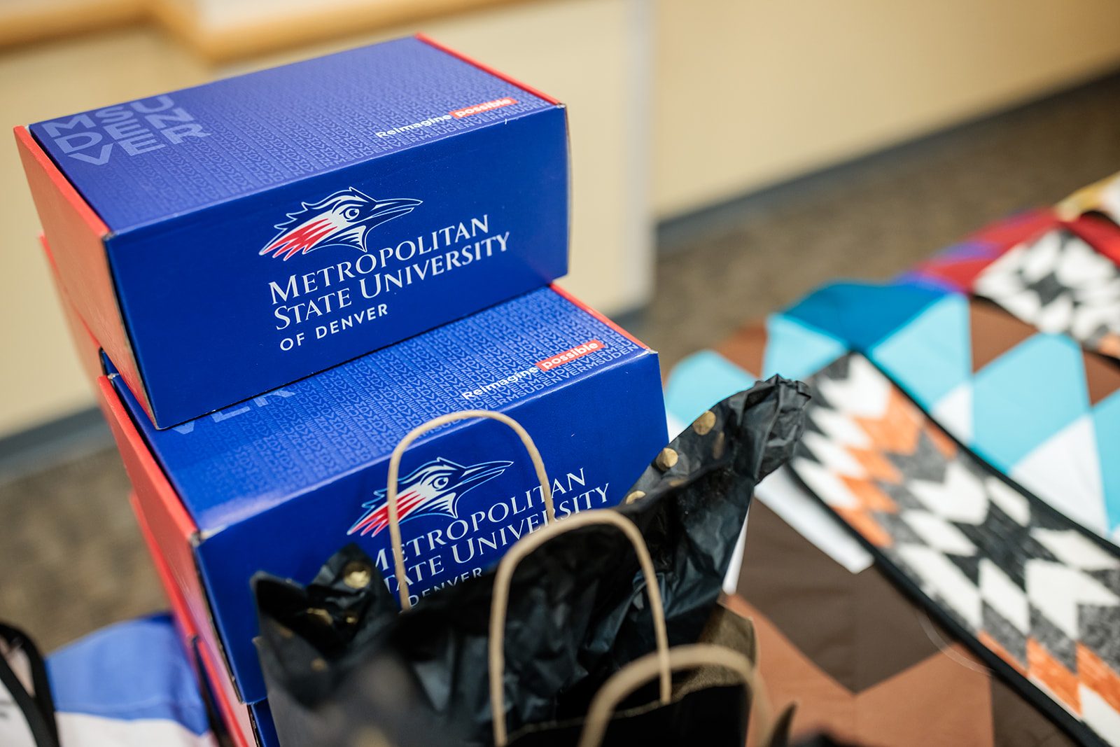 Gift boxes from Native Indigenous Graduation Celebration