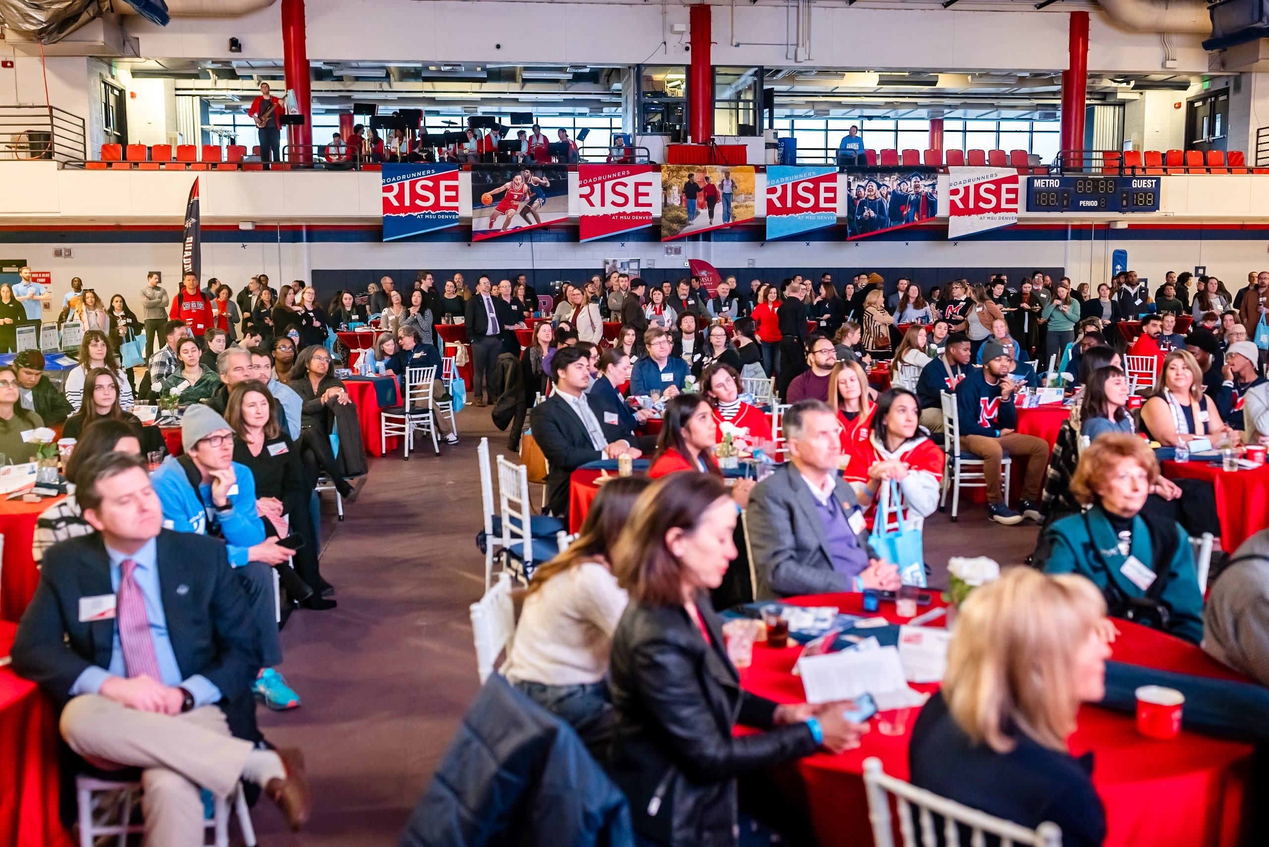 Crowd at Roadrunners Rise Campaign Launch event