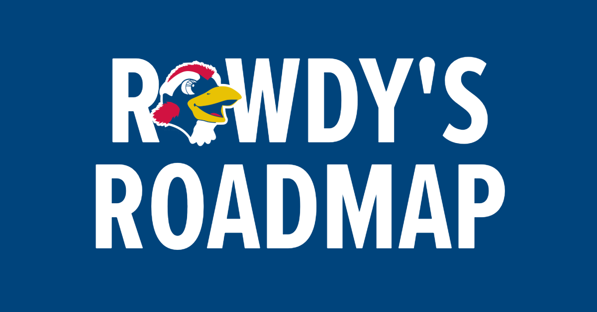Decorative image saying Rowdy's Roadmap.