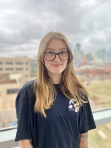 Student employee Alina Cobb
