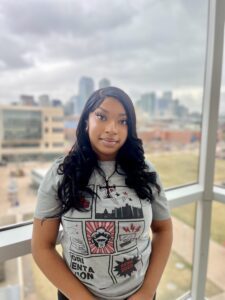 Student employee Serenity Sudduth