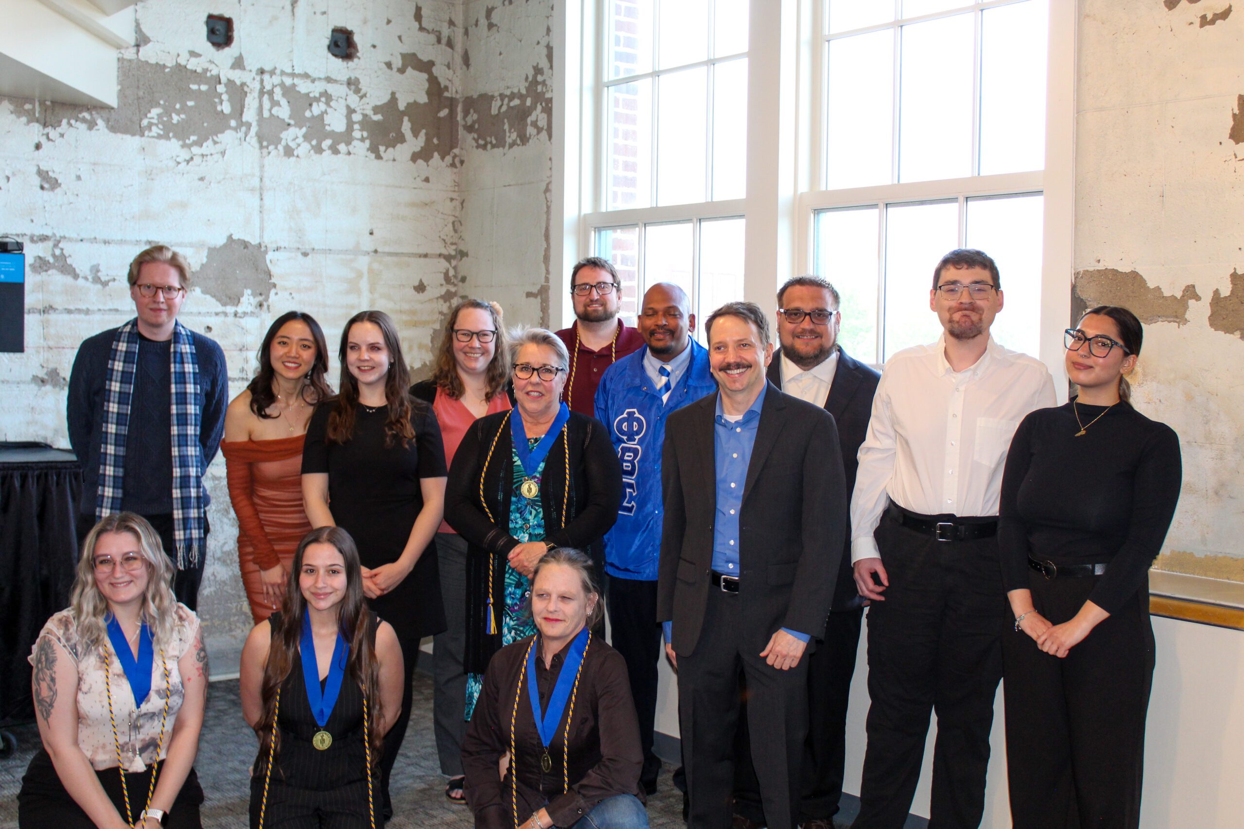 A group photo of all the new inductees to BGS at the Spring Induction Ceremony