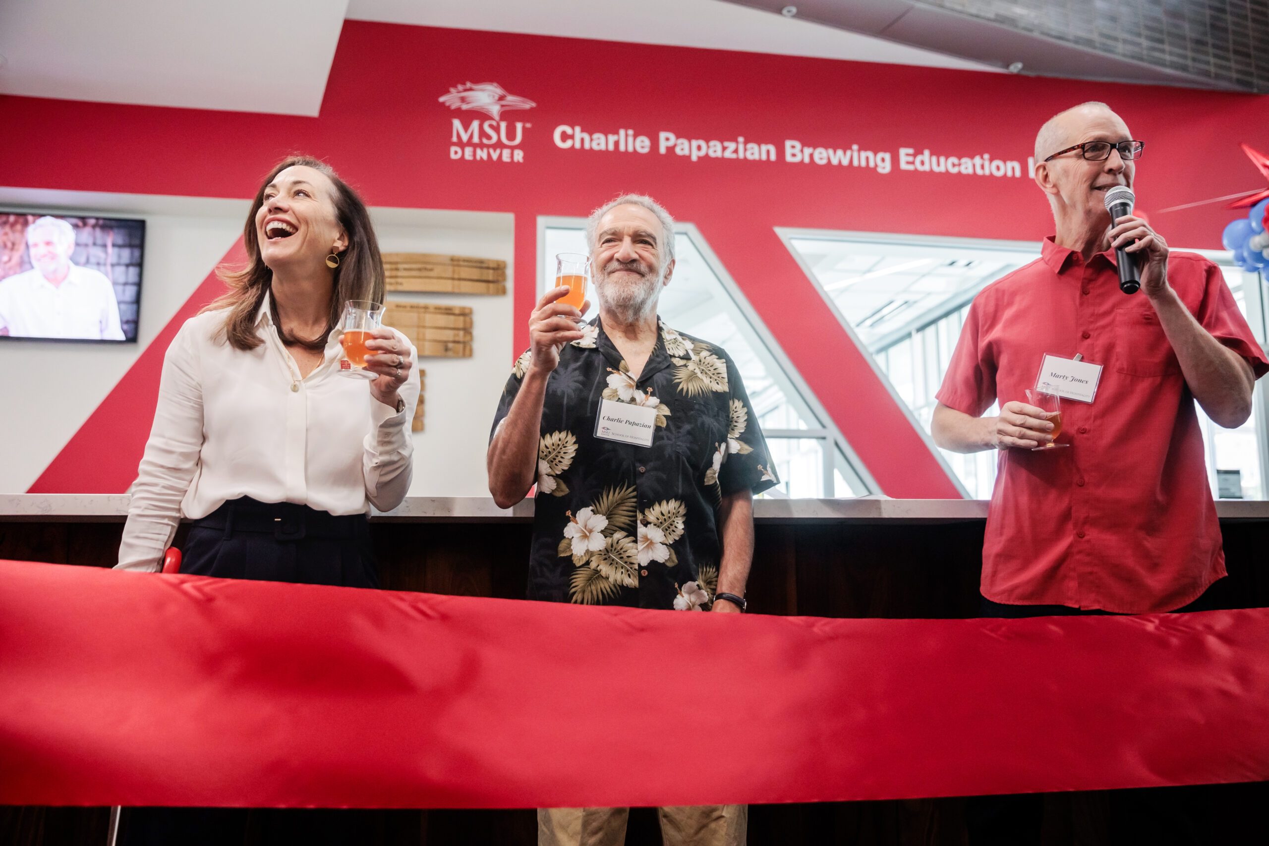 Charlie Papazian Brew Ed Lab grand opening