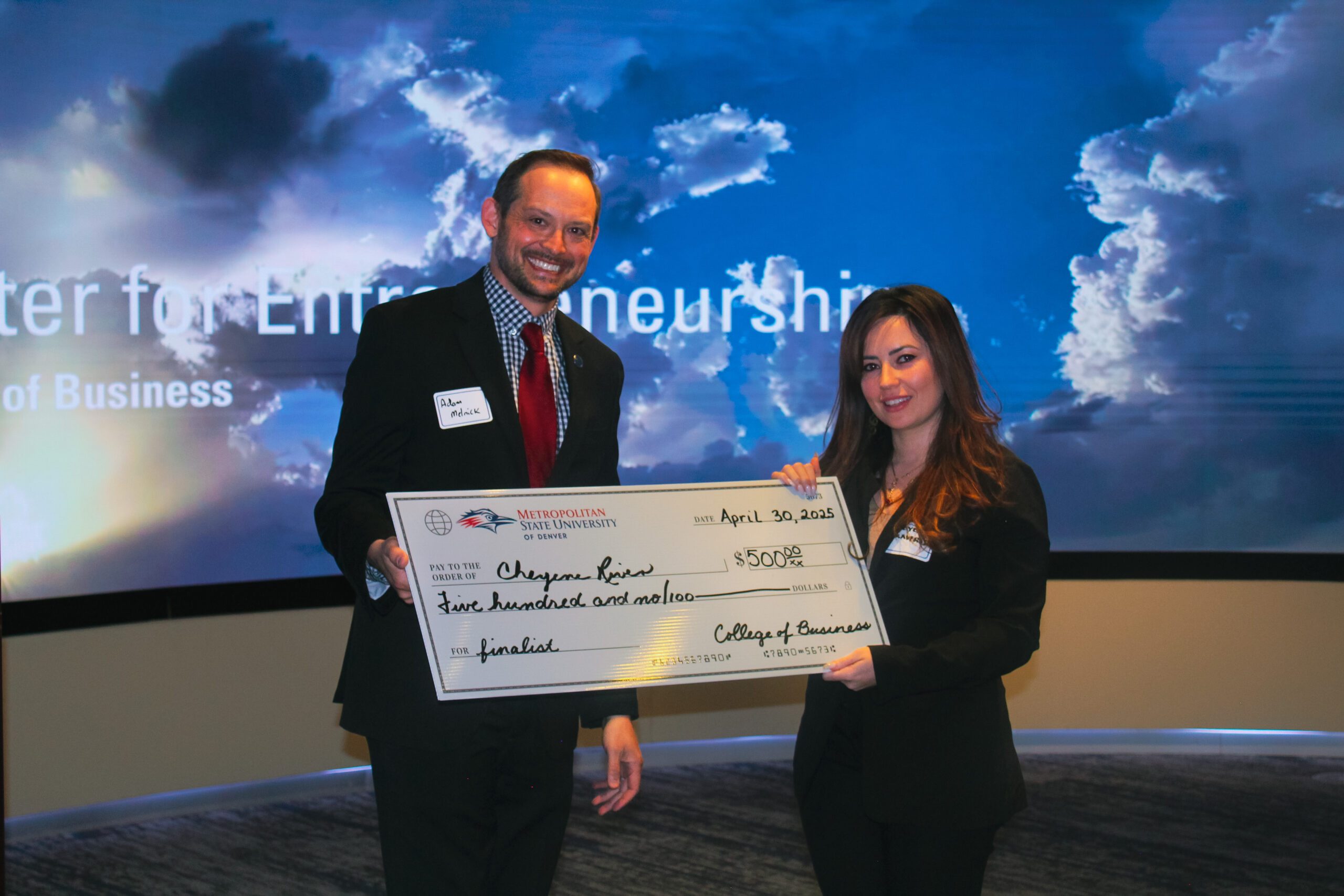 Adam Melnick and award winner.