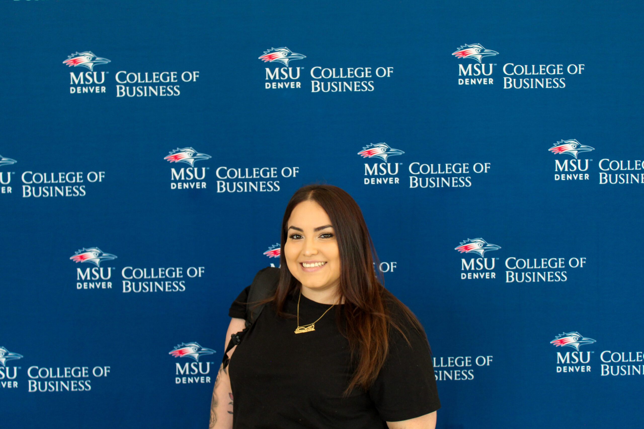 First day of School Picture of Students for the College of Business
