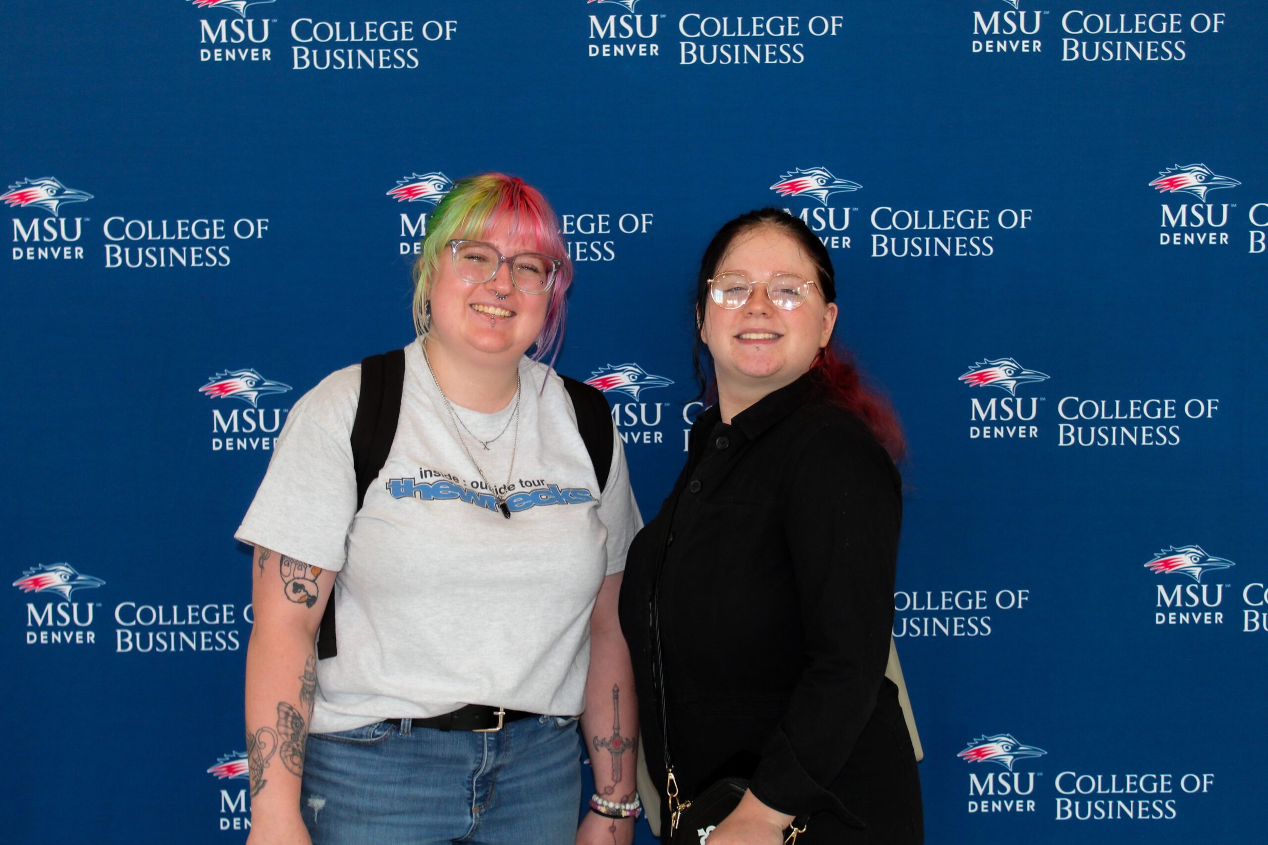 First day of School Picture of Students for the College of Business