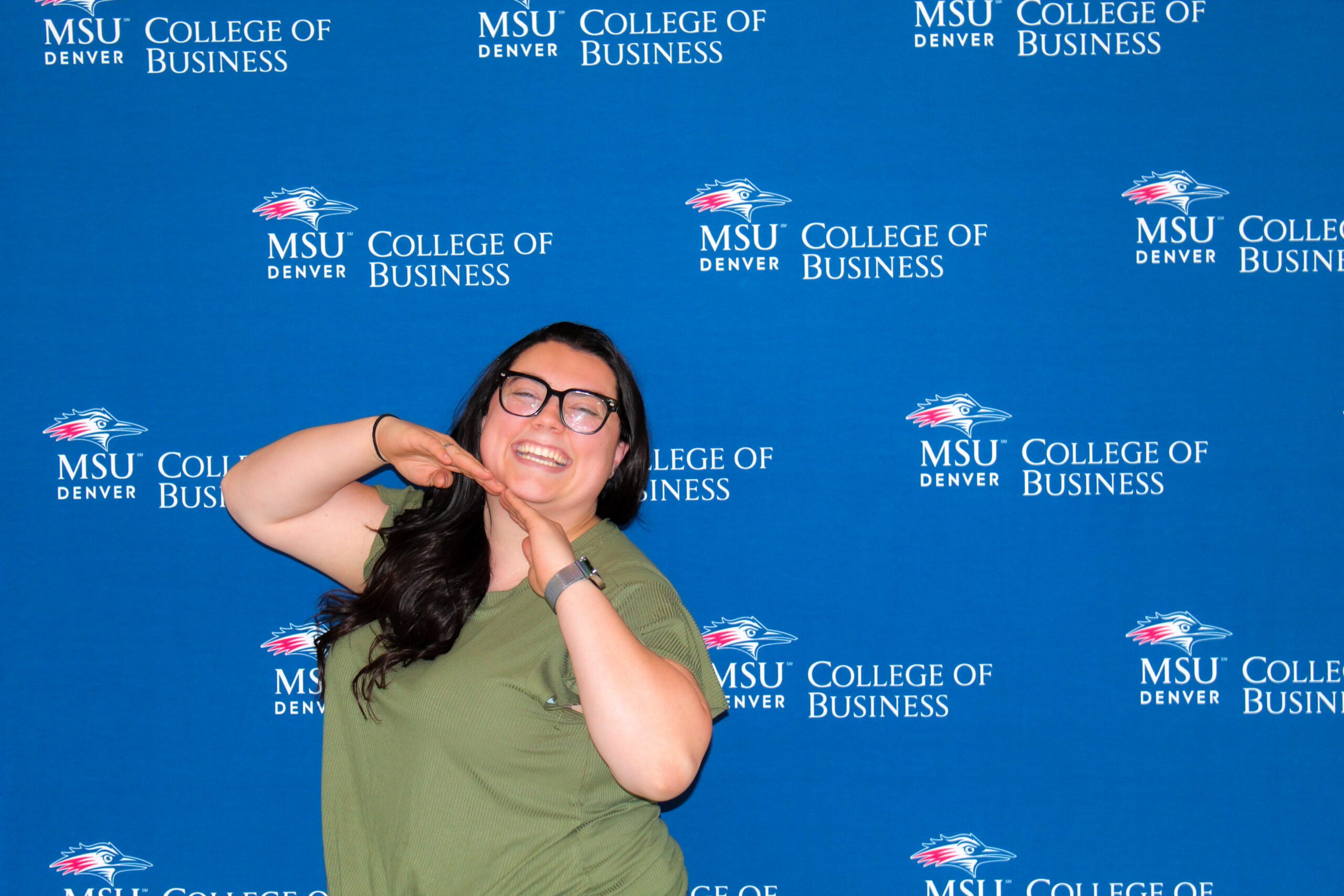 First day of School Picture of Students for the College of Business
