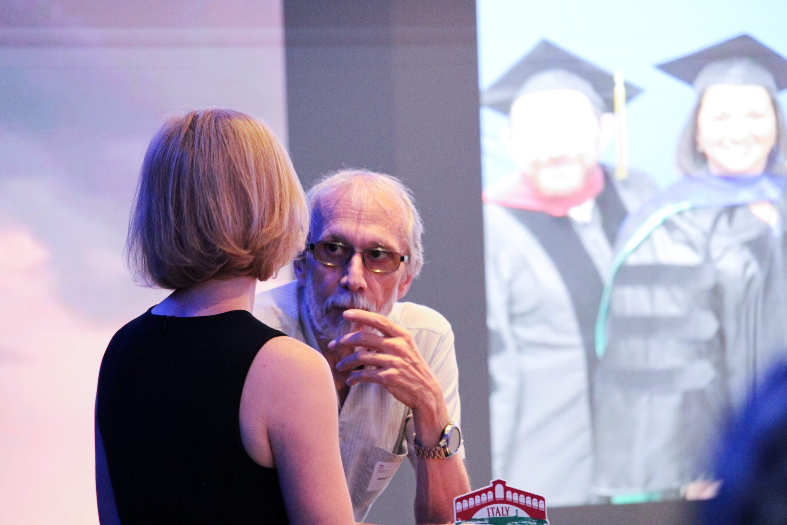People posing for a photo at Ann Murphys retirement party