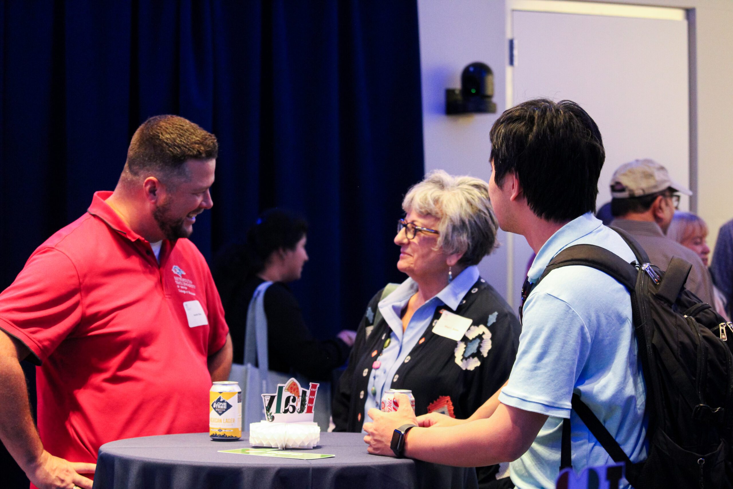 People posing for a photo at Ann Murphys retirement party