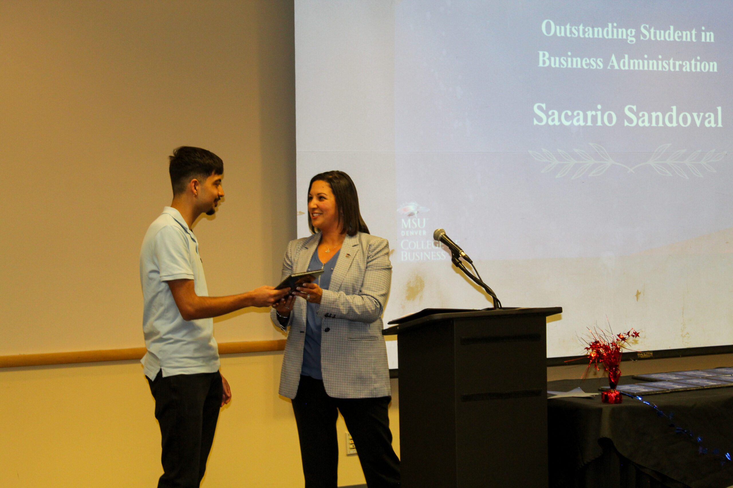 Sacario Sandoval- Outstanding Student