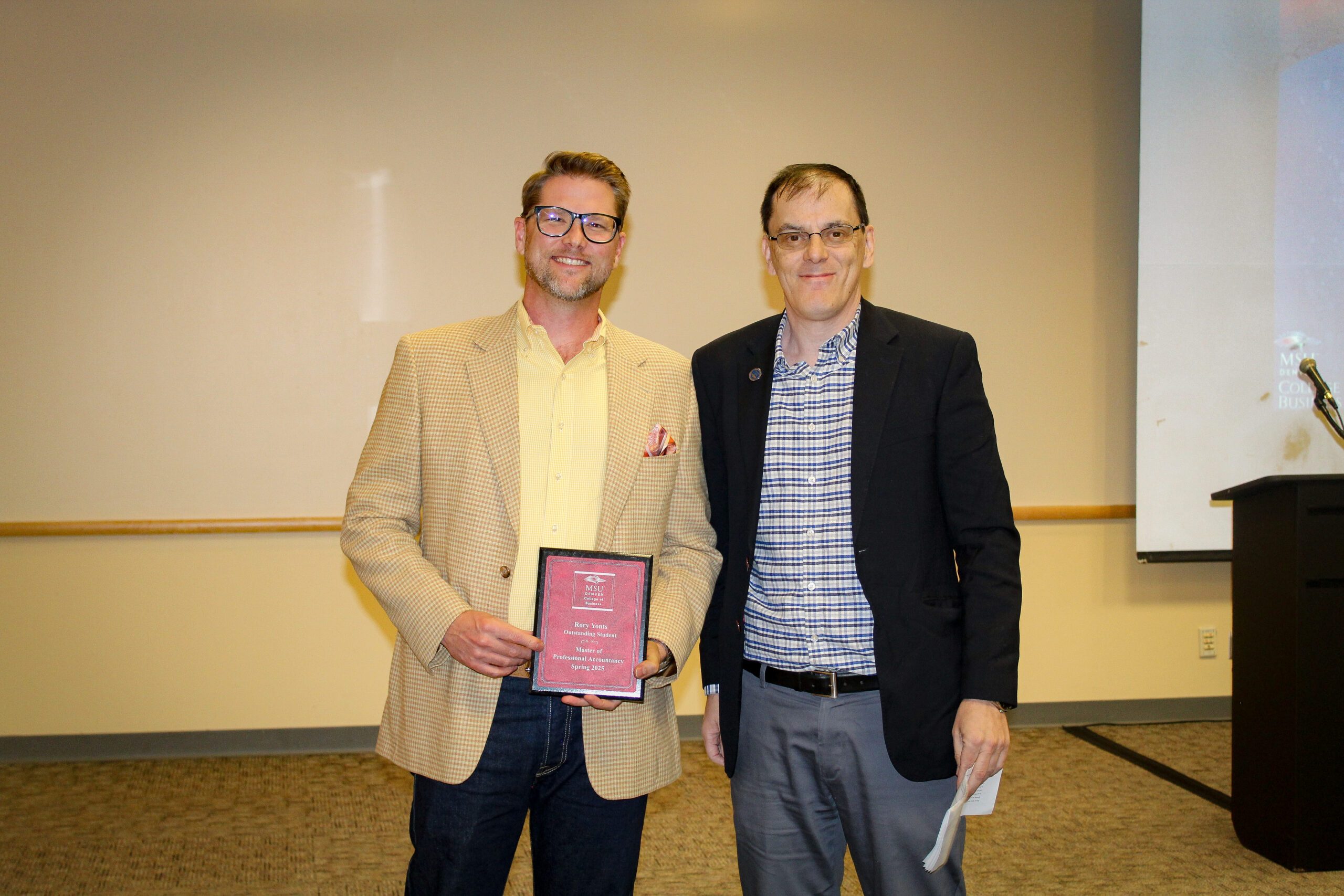 Rory Yonts - Outstanding Student