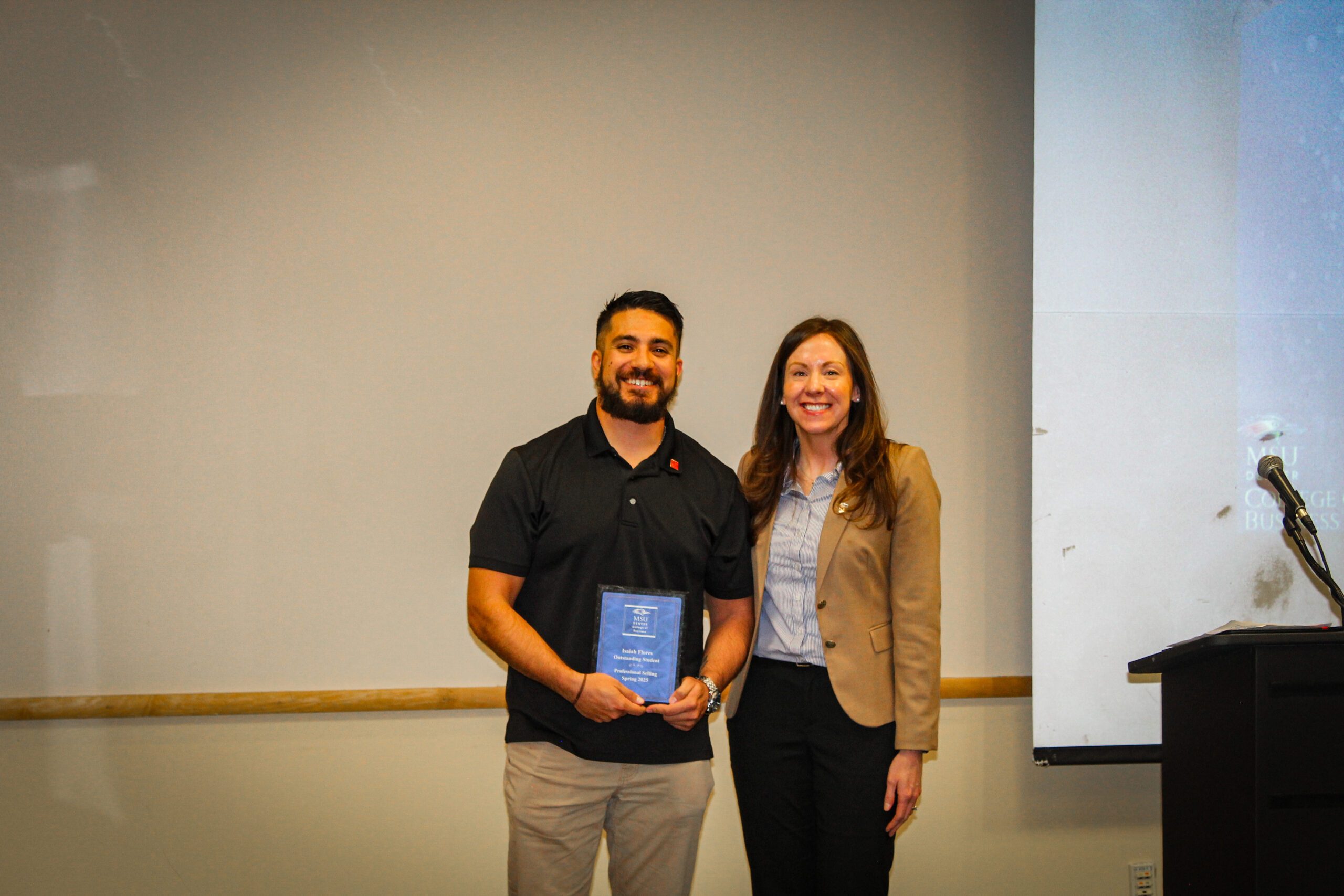 Isaiah Flores - Outstanding Student