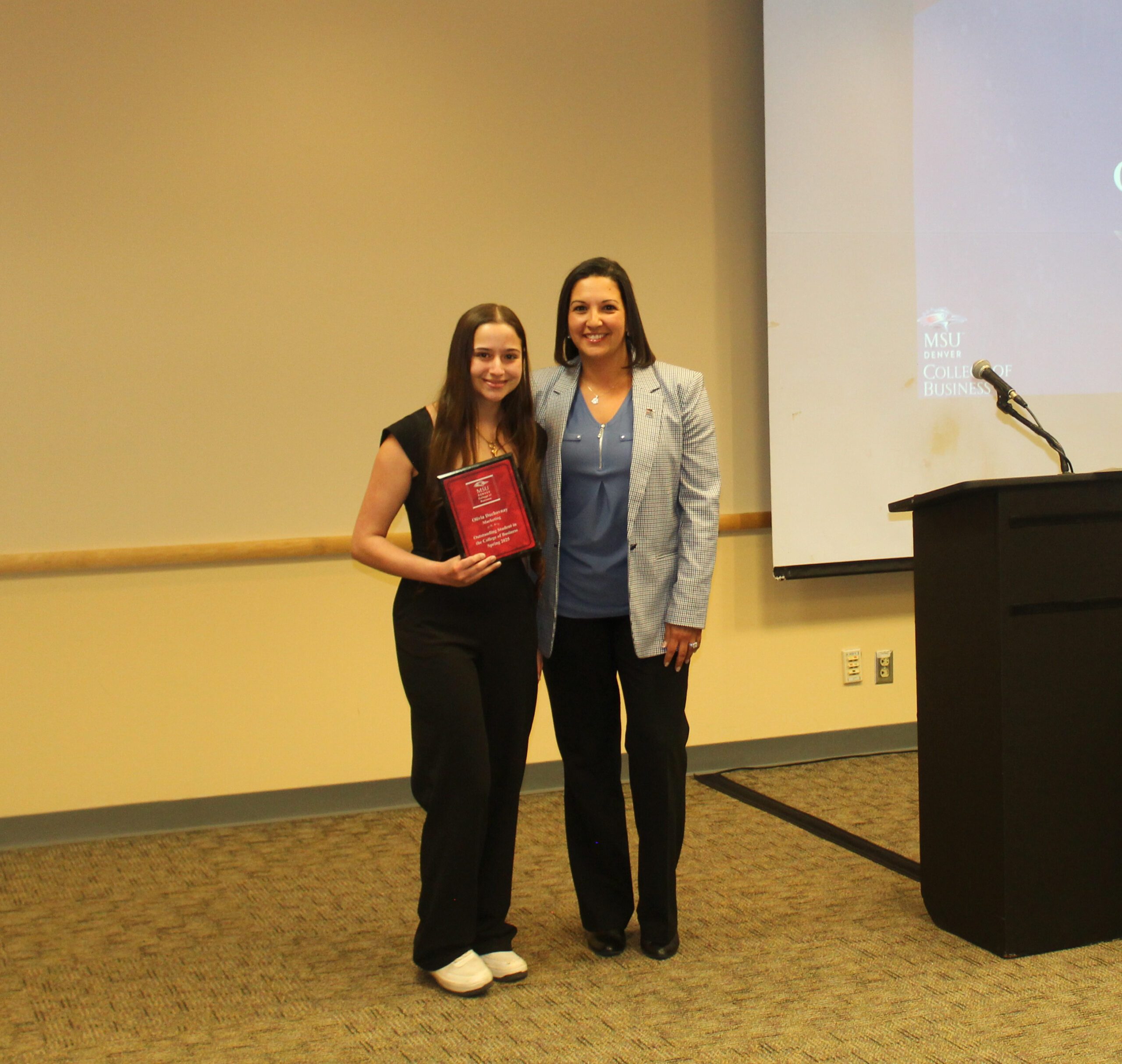 Olivia Duchovnay - Outstanding Student