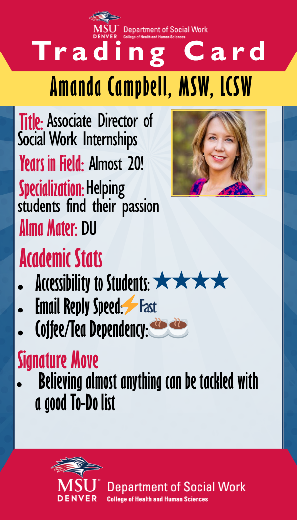 Amanda Campbell — Trading card front