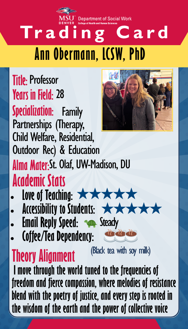Ann Obermann — Trading card front