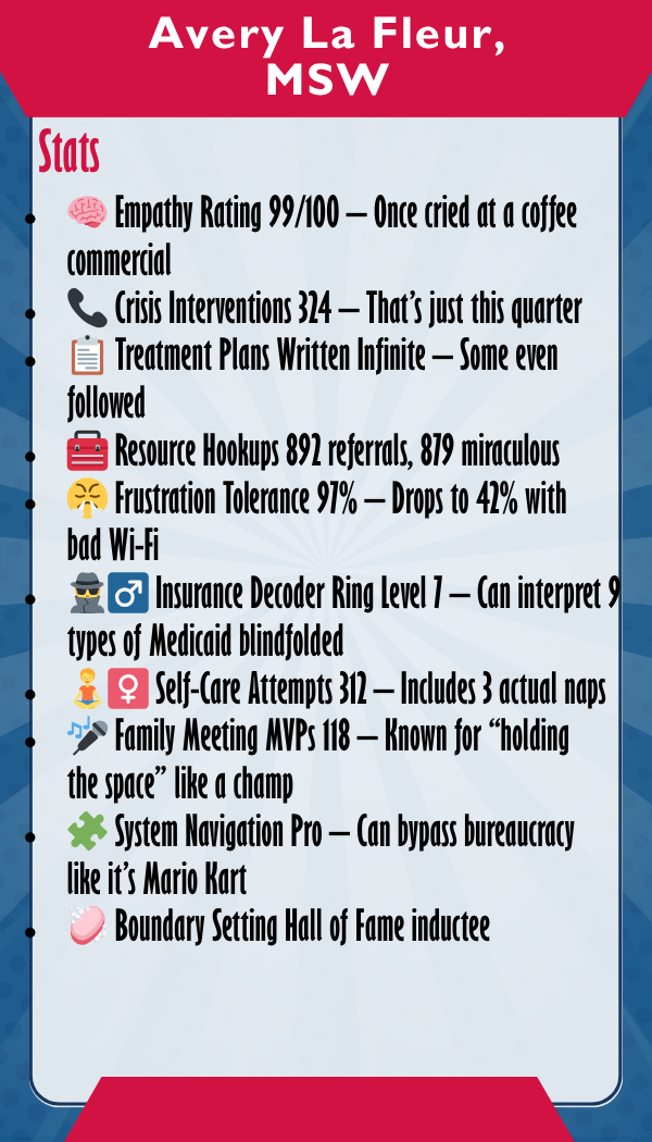 Avery Le Fleur — Trading card back