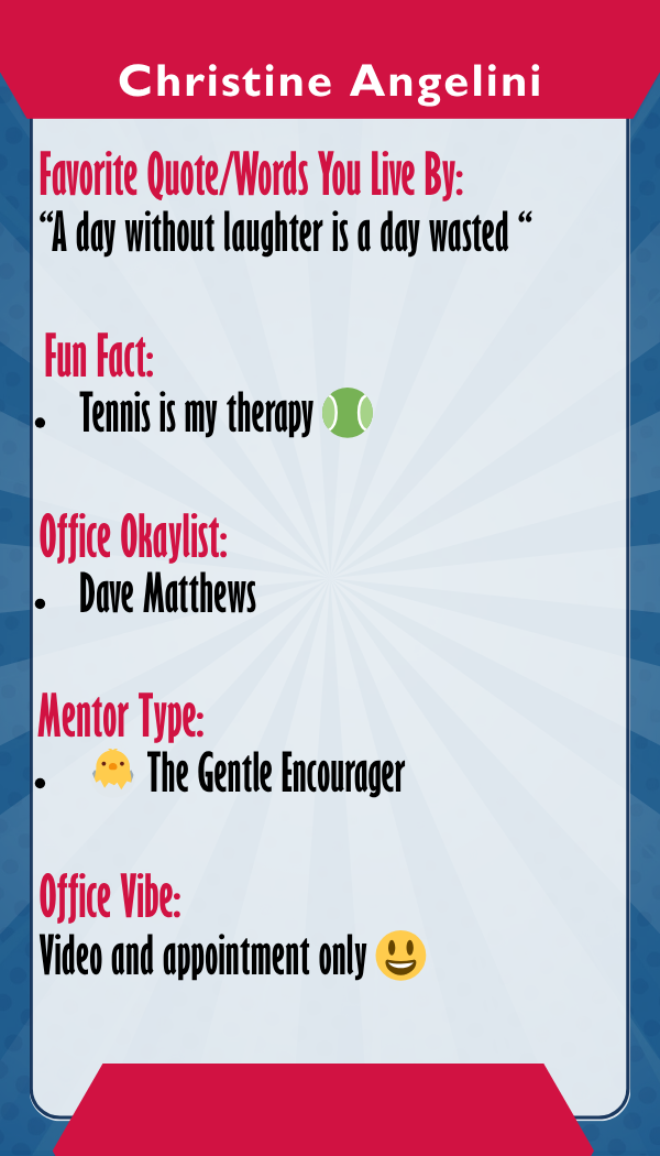 Christine Angelini — Trading card back