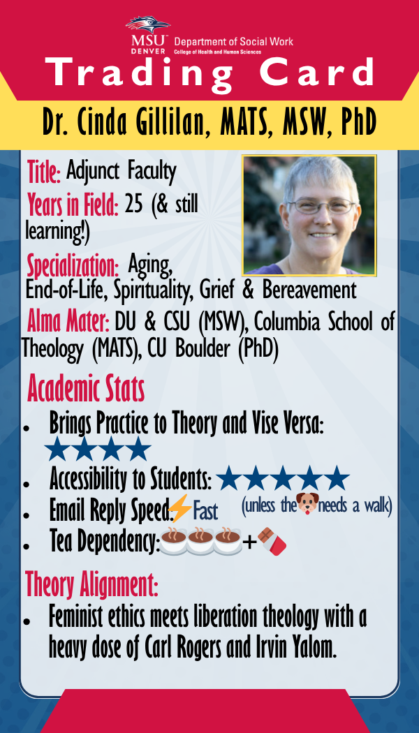 Dr. Cinda Gillian — Trading card front