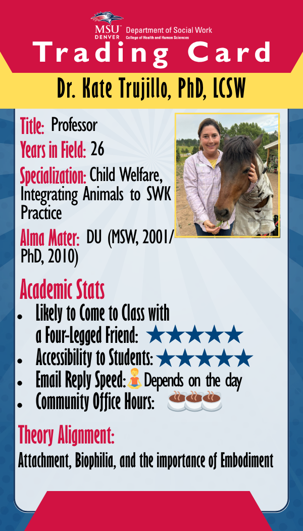 Dr. Kate Trujillo — Trading card front
