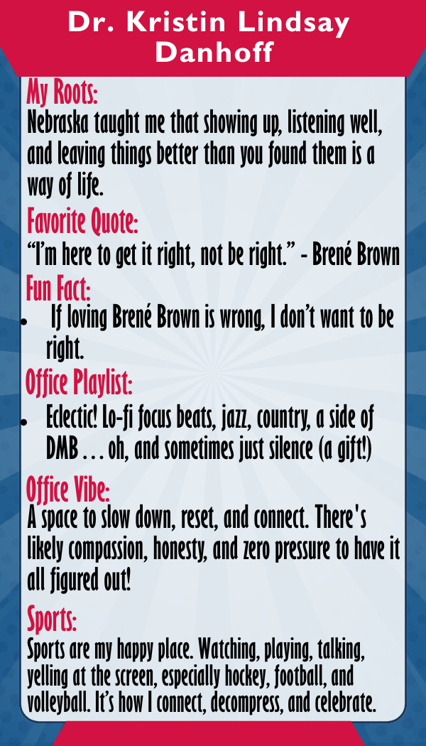 Dr. Kristin Danhoff — Trading card back