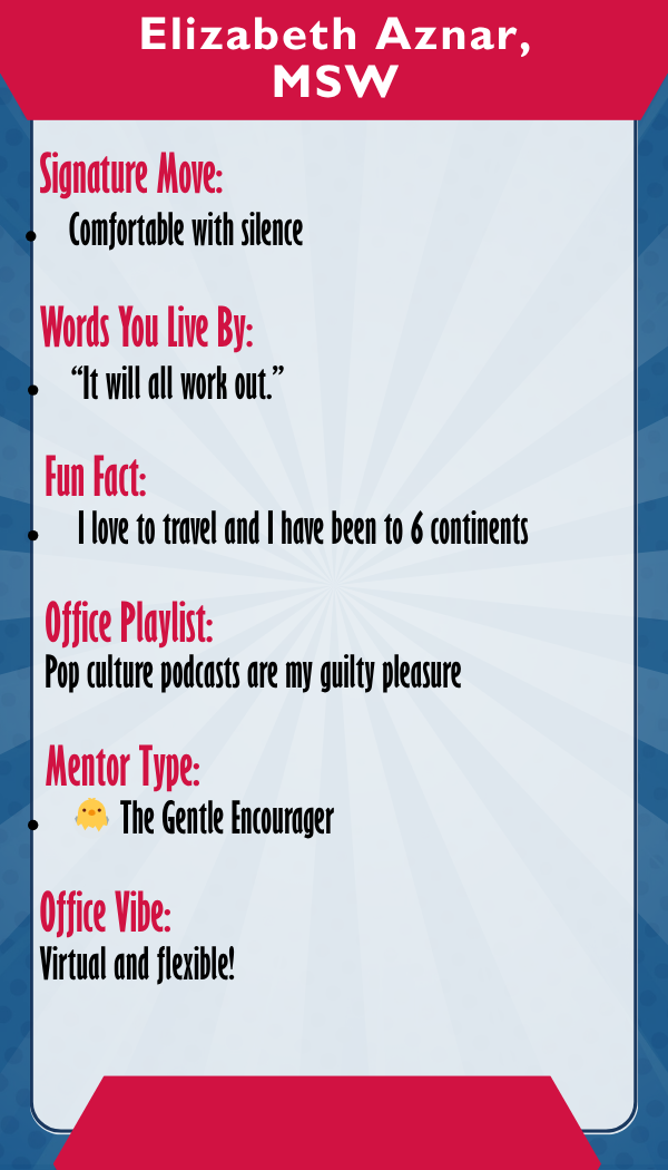 Elizabeth Aznar — Trading card back