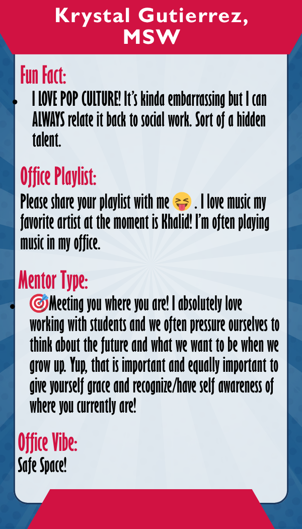 Krystal Gutierrez — Trading card back