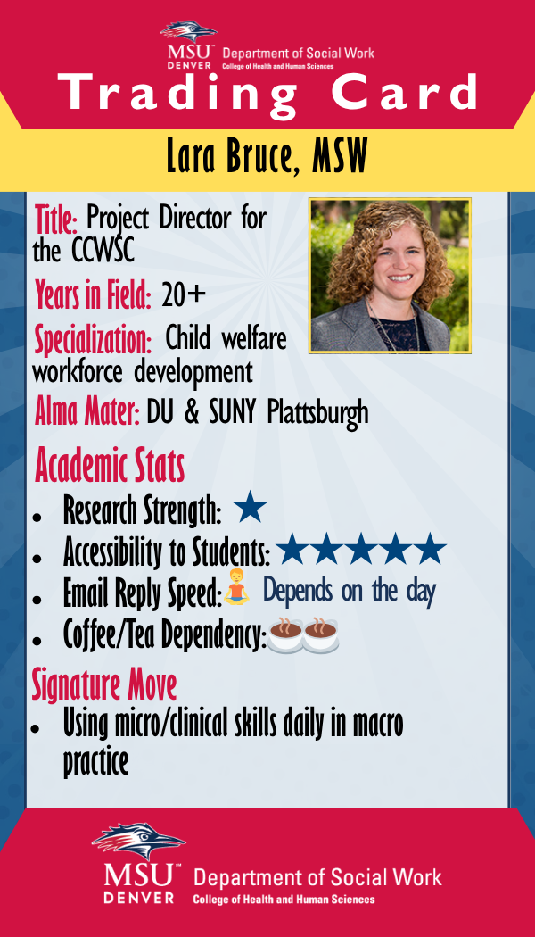 Lara Bruce — Trading card front